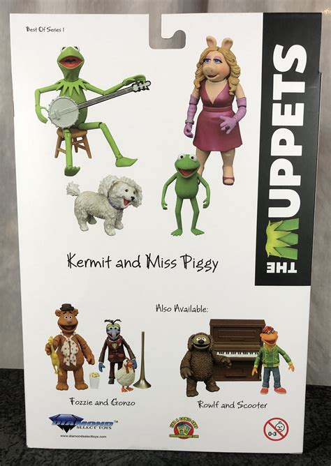 Diamond Select The Muppets Kermit And Miss Piggy Vinyl Figures With