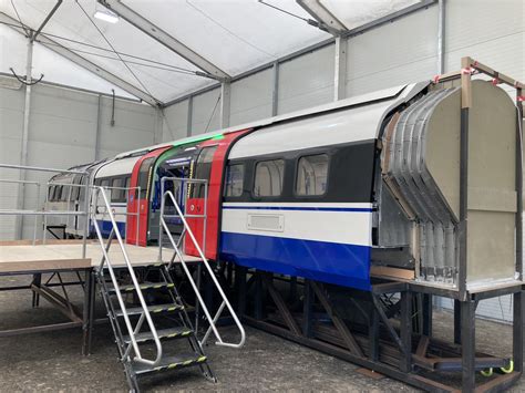 A mockup of the Transport for London (TfL) London Underground new