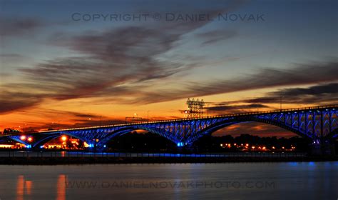 Daniel Novak Photo Bridges Of Buffalo Illuminated Peace Bridge