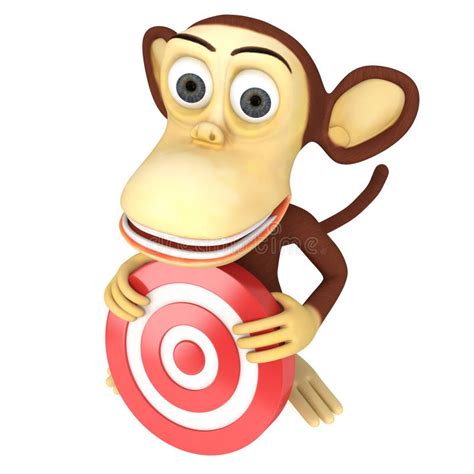 monkey target stock illustrations  monkey target stock