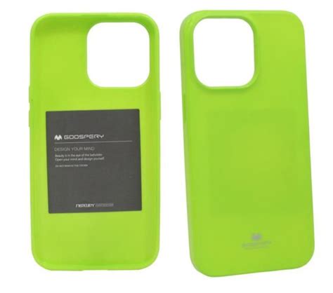 Mercury ETUI do iPhone 13 Pro Futerał JELLY Pokrowiec Case limonk