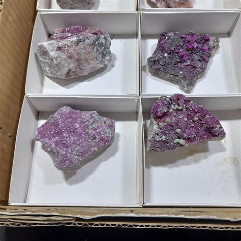 Wm One Box Of Colbaltion Dolomite Mineral Specimens From