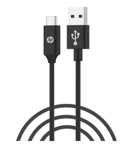 Hp Cable Usb 2 0 A Tipo C 1 Metro Black 09 Dhc Tc102 1mt Cuotas Sin Interés