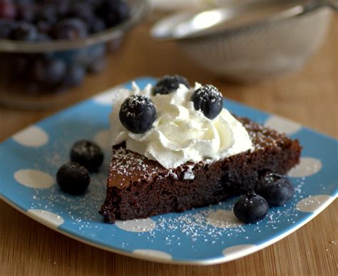 Flourless Blueberry Chocolate Cake Baking Bites