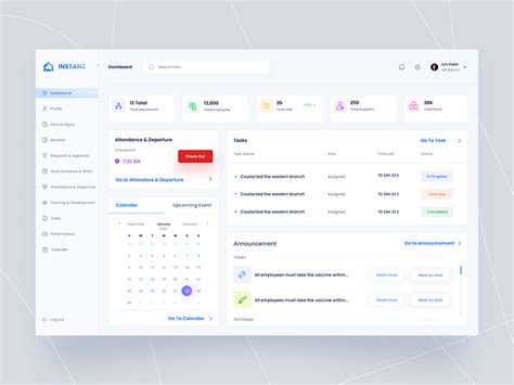 HR Dashboard by Azizul Islam on Dribbble