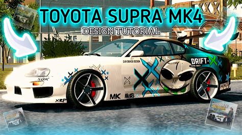 Drift Livery Design Tutorial For Toyota Supra Car Parking Multiplayer New Update Youtube