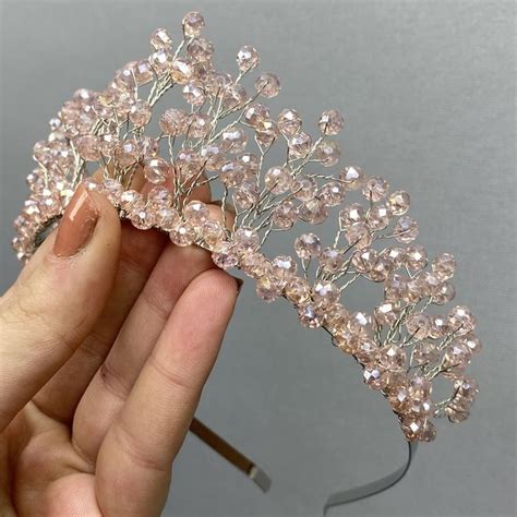 Couronne De Mari E En Cristal Couronne De Mariage Diad Me De Mariage