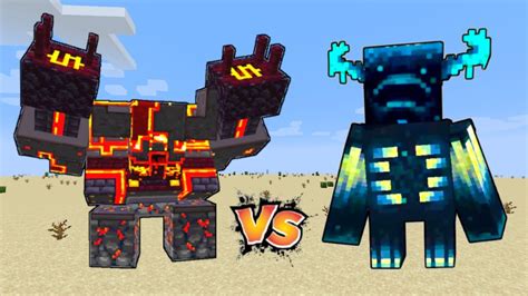 Warden Vs Netherite Monstrosity Who Will Win Youtube