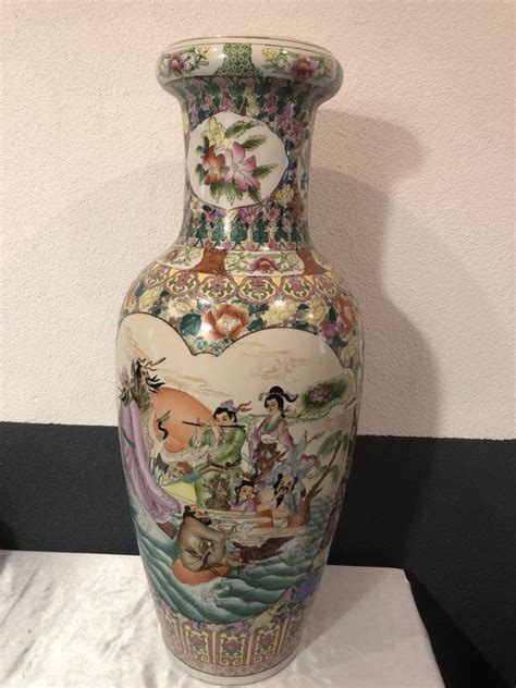 Vase Chinois En Porcelaine X Cm Dessin E Faite La Main