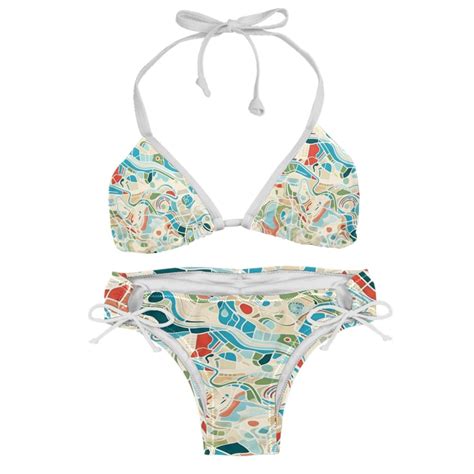 Atlas Stylish Bikini Set With Detachable Sponge Adjustable Strap