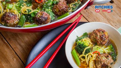 Sesame Pork Meatball Chilli Soup With Broccoli Love Food