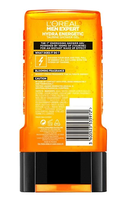 Гель для душа мужской L Oreal Men Expert Hydra Energetic 300 мл Watsons