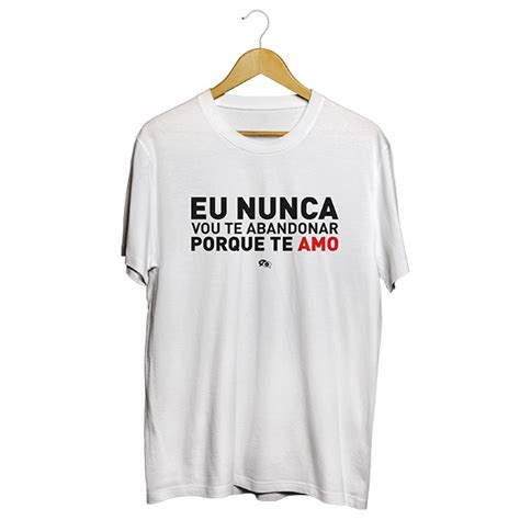 Camiseta Cor Eu Nunca Vou Te Abandonar Masculino Submarino