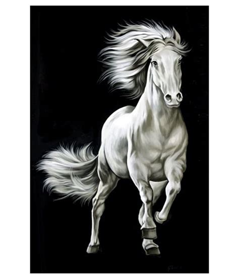 White Horse Painting at PaintingValley.com | Explore collection of ...