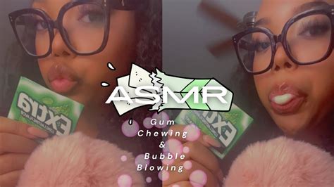 Asmr Gum Chewing And Bubble Popping Intense Mouth Sounds 💚🫧 Youtube