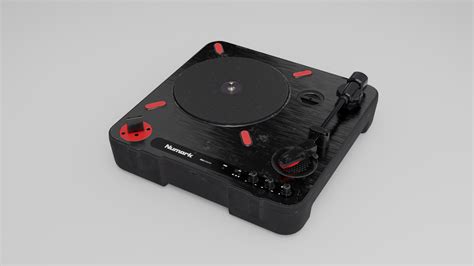 3D Model Numark PT01 Scratch Portable DJ Turntable TurboSquid 2096036