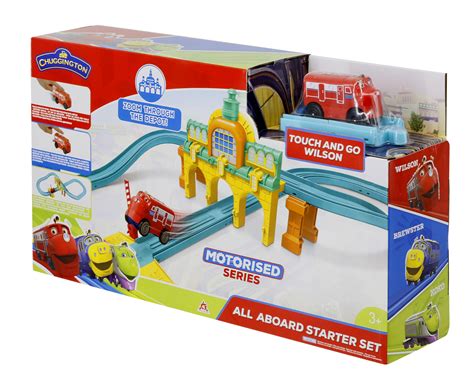 Buy Chuggington All Aboard Starter Set W Motorised Wilson Figure Of 8