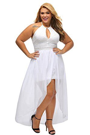 White Plus Size Dresses Look Chic And Classy Thefashiontamer