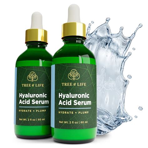 Tree Of Life Hyaluronic Acid Serum Skin Brightening Face Oil For Dark And Age Spots