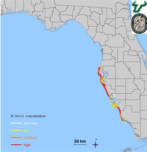 Red Tide Coastal Forecast Map from USF and Florida FWC (March 3-6-23) – Lisa Miller Associates