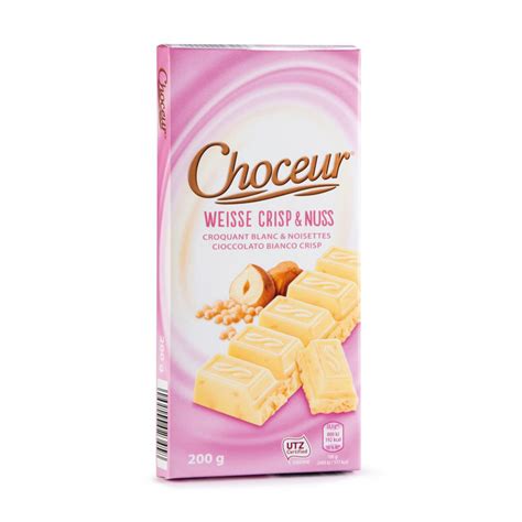 ROKSH Tafelschokolade CHOCEUR Weisse Crisp Nuss 200g HOFER