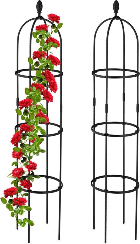 Relaxdays Plantensteun Klimplanten Set Van 2 160 Cm Hoge