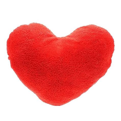 Huntgold X Soft Love Heart Shape Fluffy Throw Pillows Cushions Block