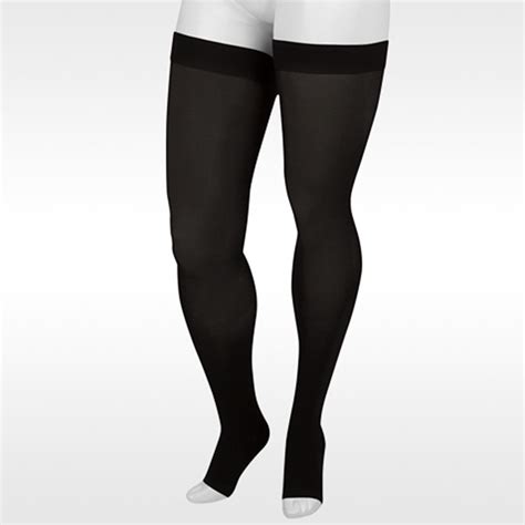 Juzo 4411 Basic Open Toe Thigh Highs Wsilicone Dot Band 20 30 Mmhg Ames Walker