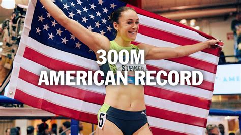 Abby Steiner Runs American Record At Millrose Youtube