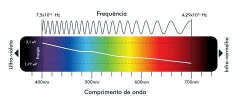 Espectro Da Luz Visivel - Espectro da luz visível. A partir de aproximadamente 400 nm (roxo) até ...