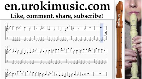 Recorder Lessons B Mission Impossible Theme Sheet Music Tutorial Part 1 Um I352 Youtube