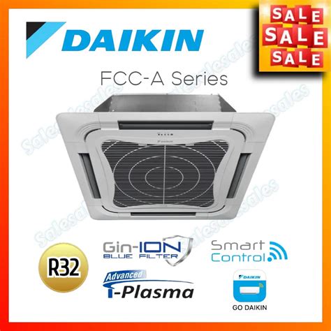 Daikin Ceiling Cassette Non Inverter R32 25hp Shopee Malaysia