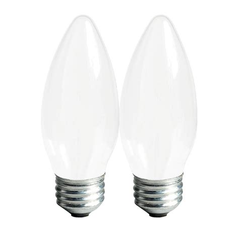 Ge Lighting 25043 Frosted Finish Light Bulb Dimmable Led Soft White Decorative 4 40 Watt