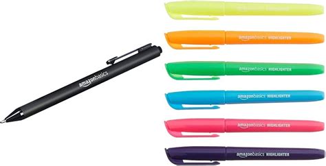 Amazon Amazon Basics Retractable Ballpoint Pen Black 12 Pack