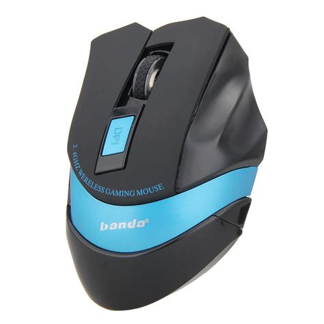 6d Bluetooth 8002400 Dpi Led 24ghz Wireless Gaming Mouse Optical Mice Blue