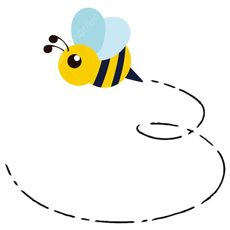 Flight Path Clipart Png Images Bee Flight Path Dotted Line Bee