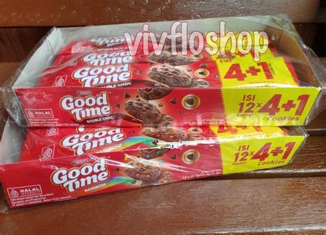 Jual Grosir Eceran Biskuit Good Time Double Chocochips Rainbow