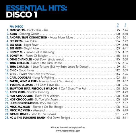 Essential Hits: Disco 1 - Mastermix