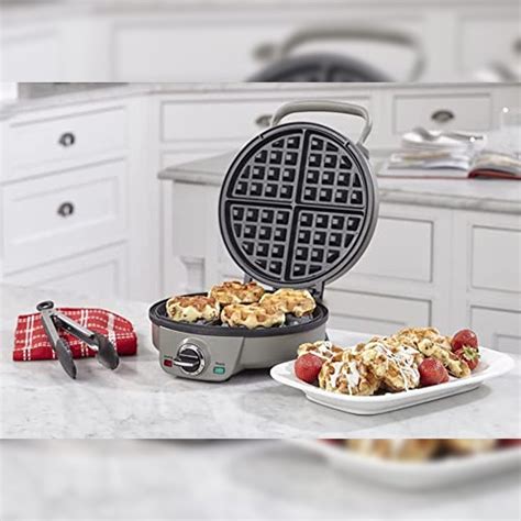 Maquina De Waffle Belga Fatias Em Inox Cuisinart Waf Madeiramadeira