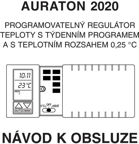 Auraton Programovateln Regul Tor Teploty S T Denn M Programem A S