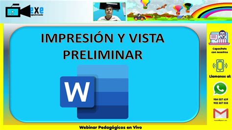 IMPRESIÓN Y VISTA PRELIMINAR EN WORD 2019 YouTube