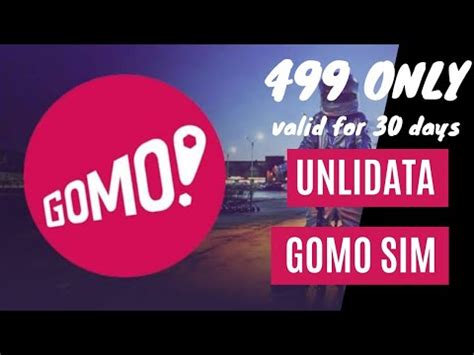 Gomo Sim W Unlimited Data How To Setup And Activate Youtube