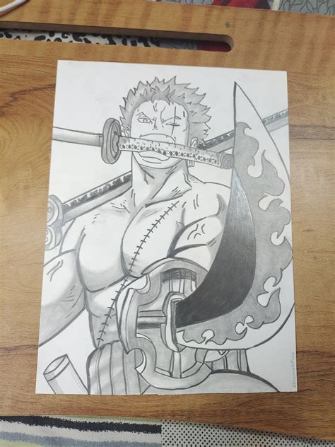 Zoro Sketch Roronoa Zoro Potrait Via Pencils Anime Sketches And