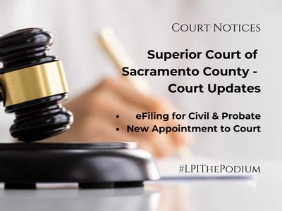 Superior Court of Sacramento County – Court Updates - Legal ...