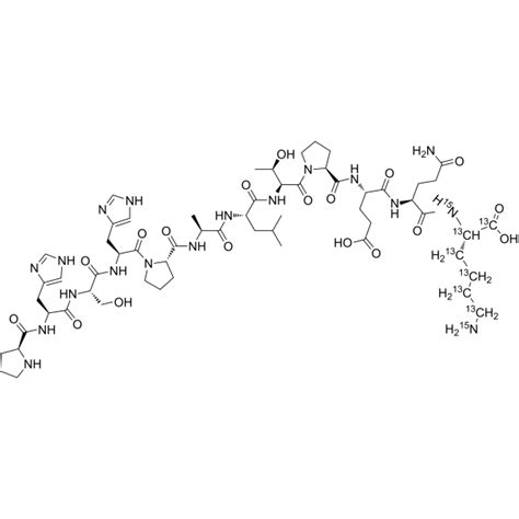 PHSHPALTPEQK Lys 13C6 15N2 Stable Isotope MedChemExpress