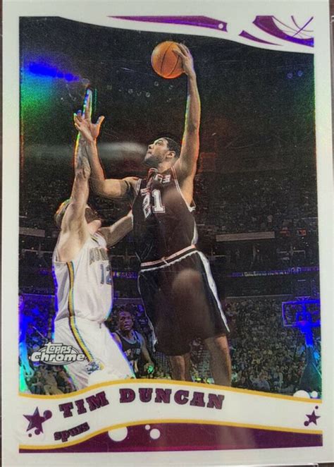 Tim Duncan 2005 Topps Chrome #13 Refractor /999 Price Guide - Sports ...