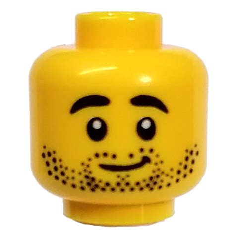 Lego Part 3626cpr9650 Minifig Head Conservationist Thick Eyebrows