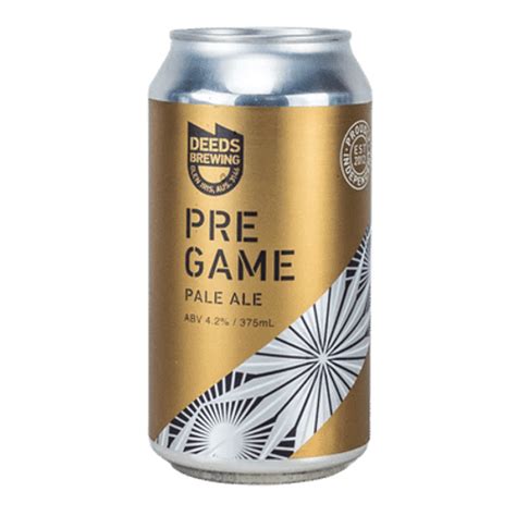 Buy Deeds Pre Game Pale Ale 375ml Can In Australia Beer Cartel