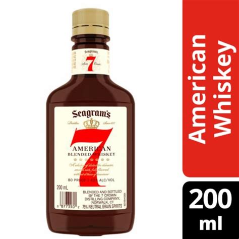 Seagrams 7 Crown American Blended Whiskey 200 Ml Kroger