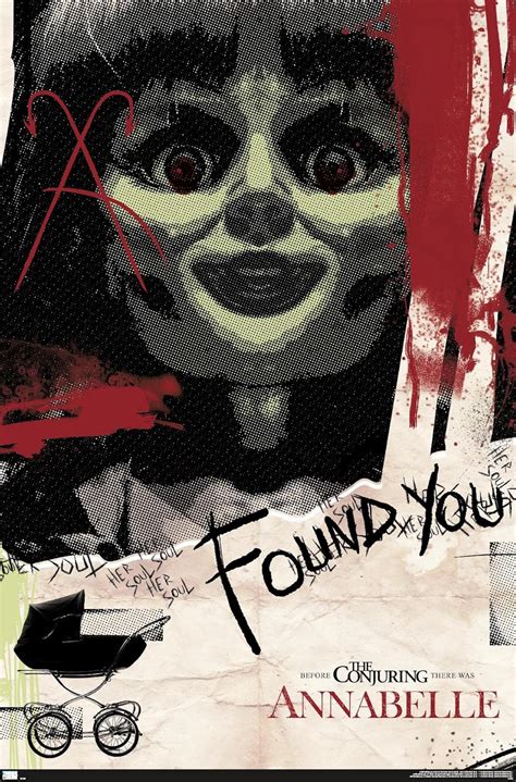 Annabelle Found You Wall Poster 34l X 224w Unframed